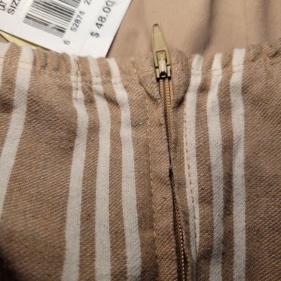 NWT Speechless‎ Taupe & White Striped Strap Tie Dress Womens Size XXL - Picture 11 of 12